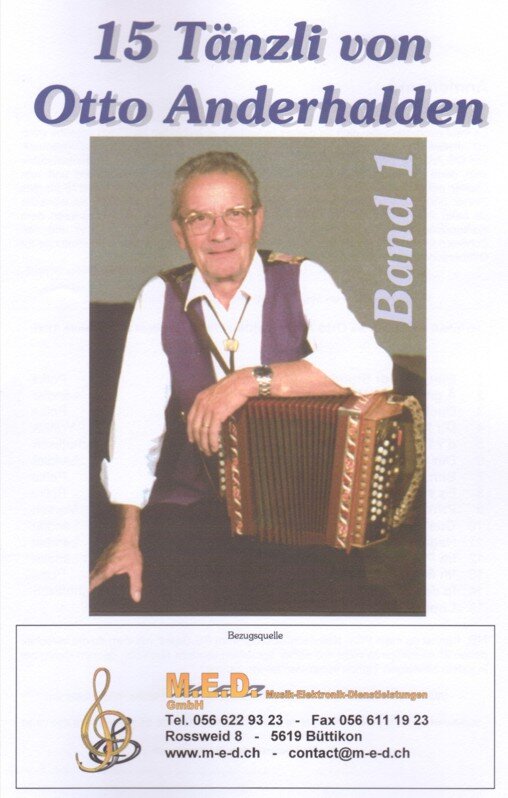 Kompositionen für das 18-bässige Schwyzerörgeli im Griffschrift-Notensystem.