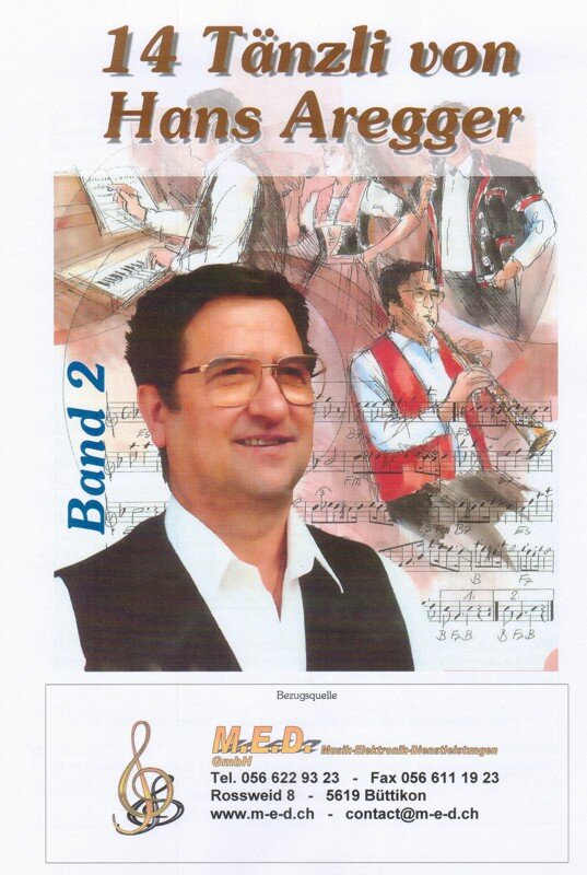 Kompositionen für das 18-bässige Schwyzerörgeli im Griffschrift-Notensystem.